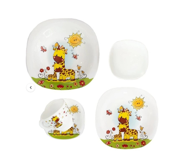 Children's plate set Giraffe Joze